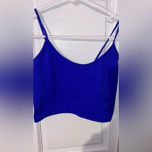 OS blue crop top